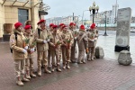 Ребята из отряда «Кречет» школы №338 приняли участие в акции «Километр красоты»