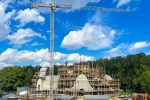 На строительстве храма Вознесения Господня в ЖК «Скандинавия» ведутся монолитные работы