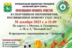 Сосенский центр спорта приглашает на соревнования в честь Нового года
