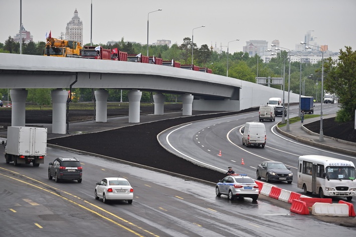 За 2016 год в Москве построено более 31 км дорог