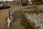 Тротуар на Ясной улице защитили от парковки машин