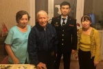 Ветерана МВД поздравили в Щаповском
