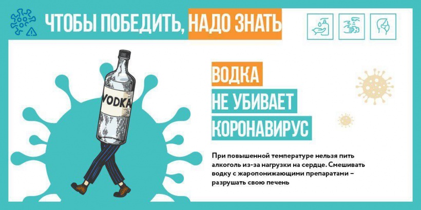 Алкоголь не помогает при заболевании коронавирусом