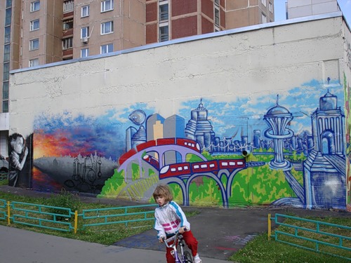 Молодежная палата Сосенского поможет с размещением граффити на зданиях