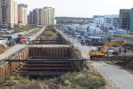 На станции «Бачуринская» возобновились активные работы по строительству
