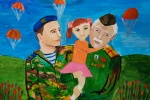 В преддверии Дня защитника Отечества в ДК «Коммунарка» открылась выставка детских рисунков