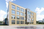 Фасадные решения для новой школы в ЖК «Скандинавия» подбирались в соответствии с концепцией микрорайона