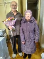 Житель поселка Газопровод Борис Юдицкий отметил 80-летний юбилей