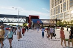 Крытый переход начали строить из метро в бизнес-квартал «Прокшино»
